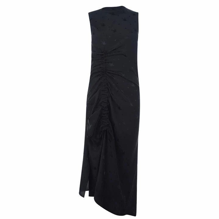 Alexander Mcqueen Drawstring Dress - Black