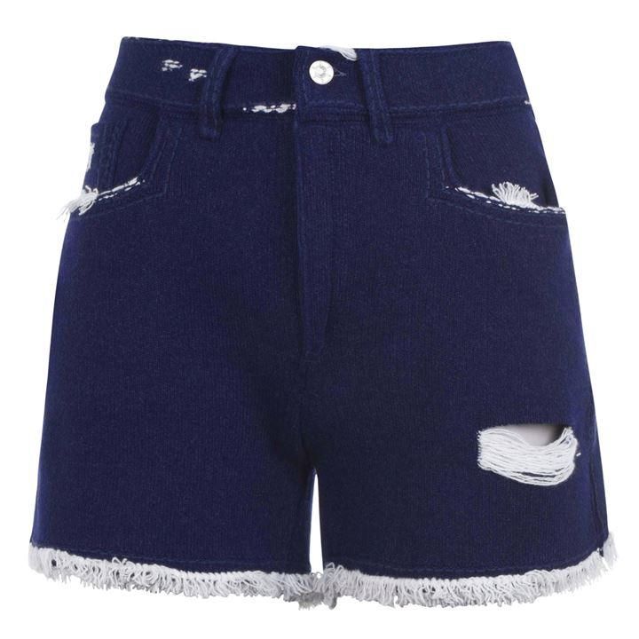 BARRIE Knit Shorts - Blue