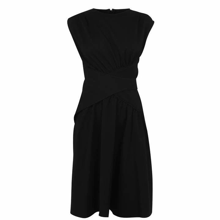 Victoria by Victoria Beckham Wrap Waist Dress - Black