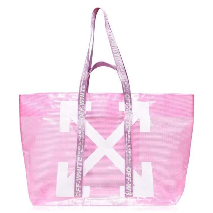 OFF WHITE Canvas Tote Bag - Pink 2701