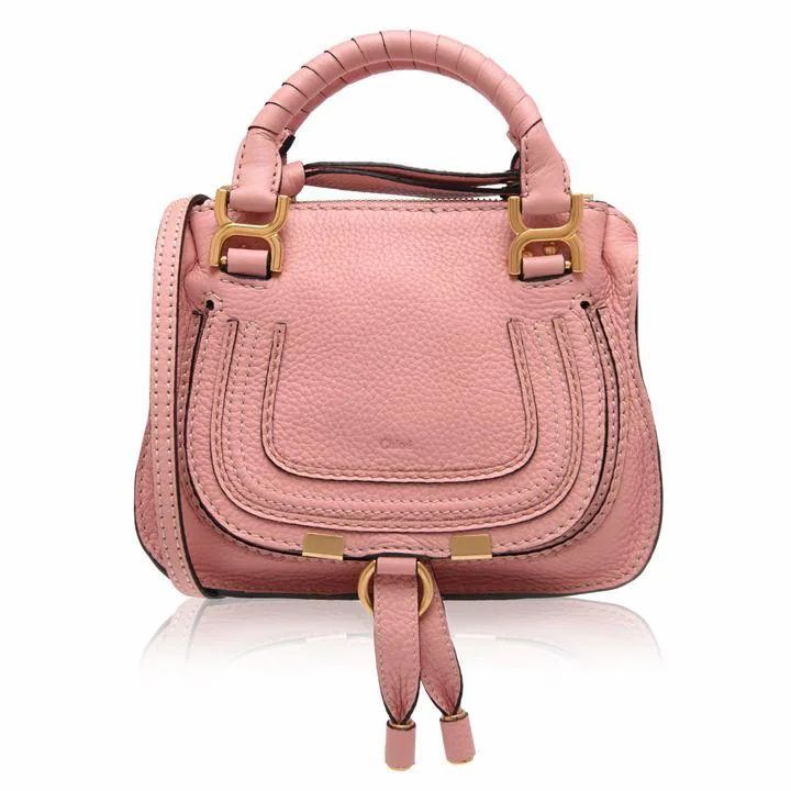 CHLOE Marcie Leather Handbag - Pink 6L5