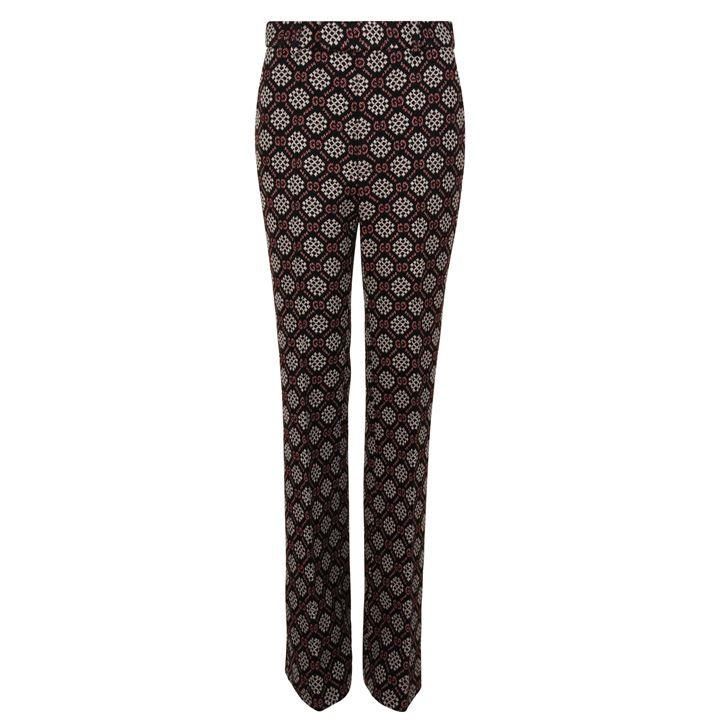 GUCCI Gg Flared Trousers - Black