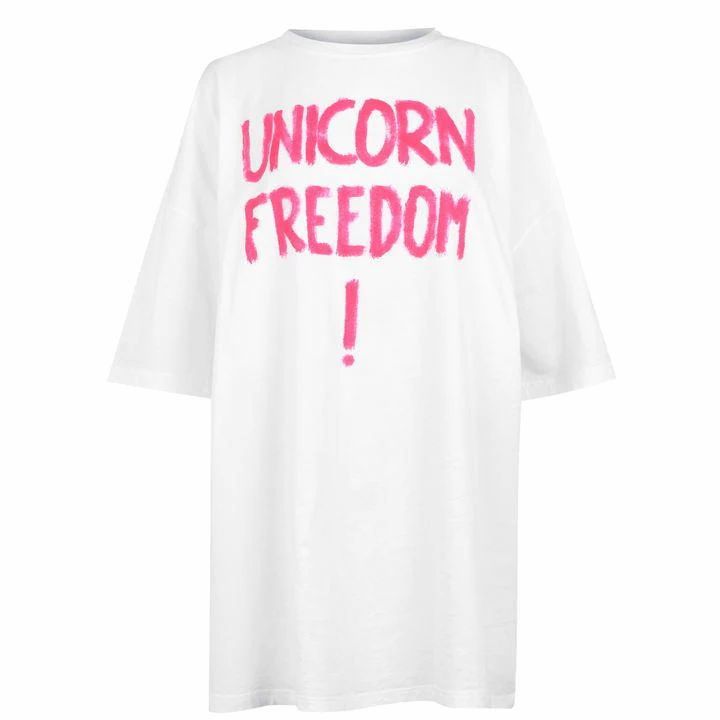 VETEMENTS Oversized Unicorn T Shirt - White