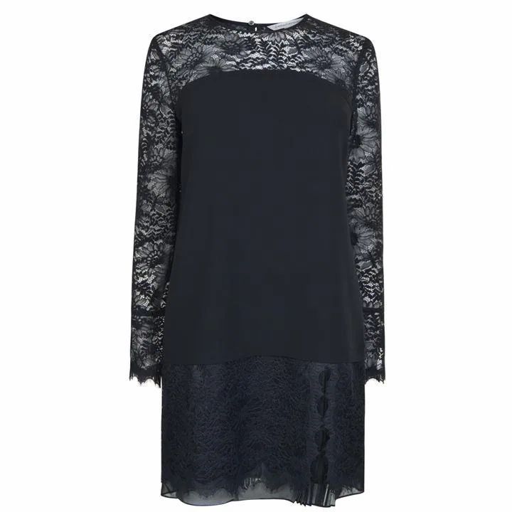 Diane Von Furstenberg Lavana Lace Dress - Black