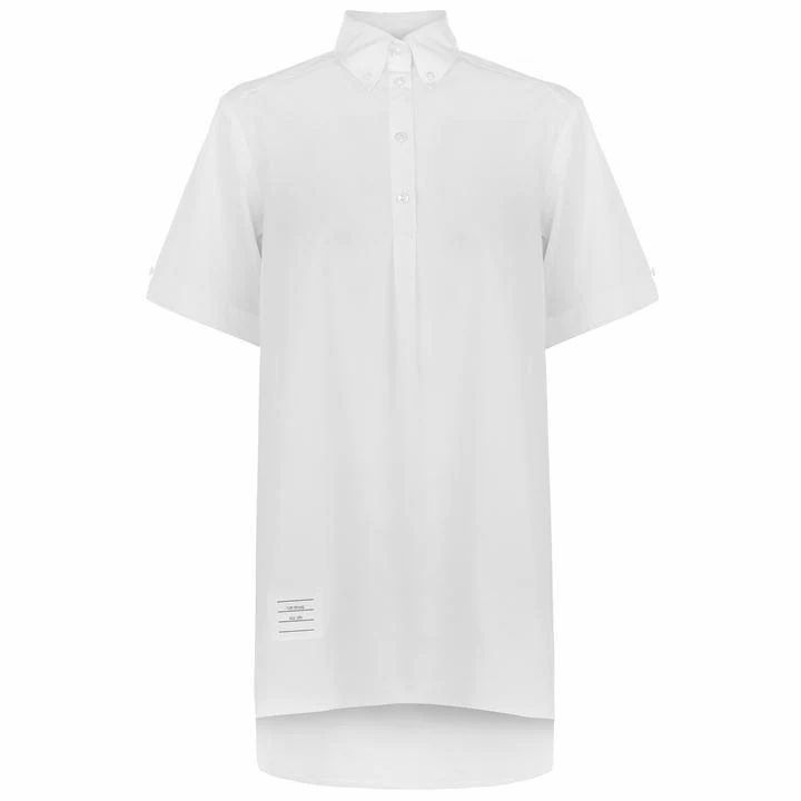 THOM BROWNE Oversized Shirt Dress - White