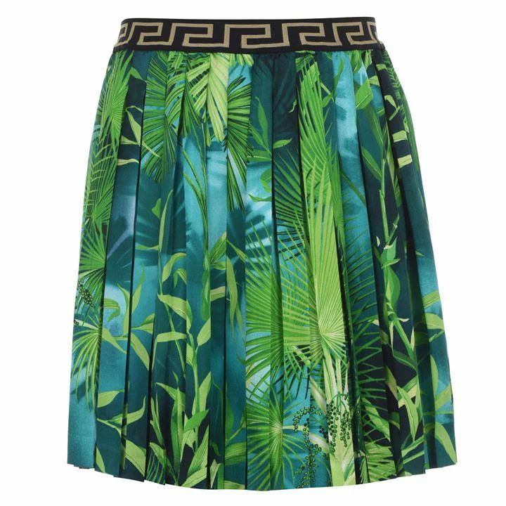 VERSACE Jungle Print Skirt - Green A7488