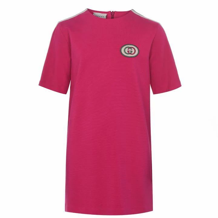 GUCCI Girl'S T-Shirt Dress - 5509 Raspberry