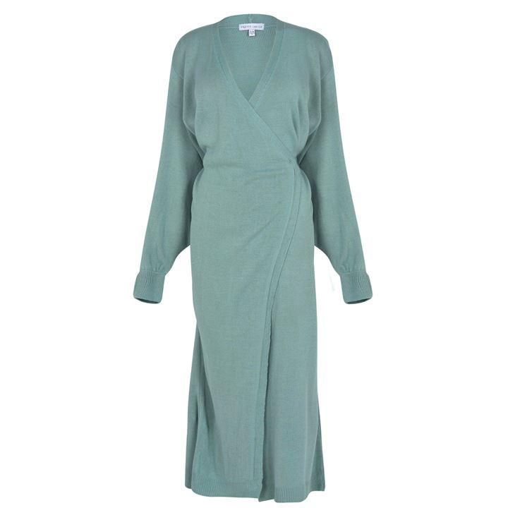Pretty Lavish Beau Wrap Midi Dress - Light Green