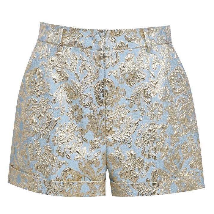 Dolce and Gabbana Dg Brocade Shorts Ld11 - Multi