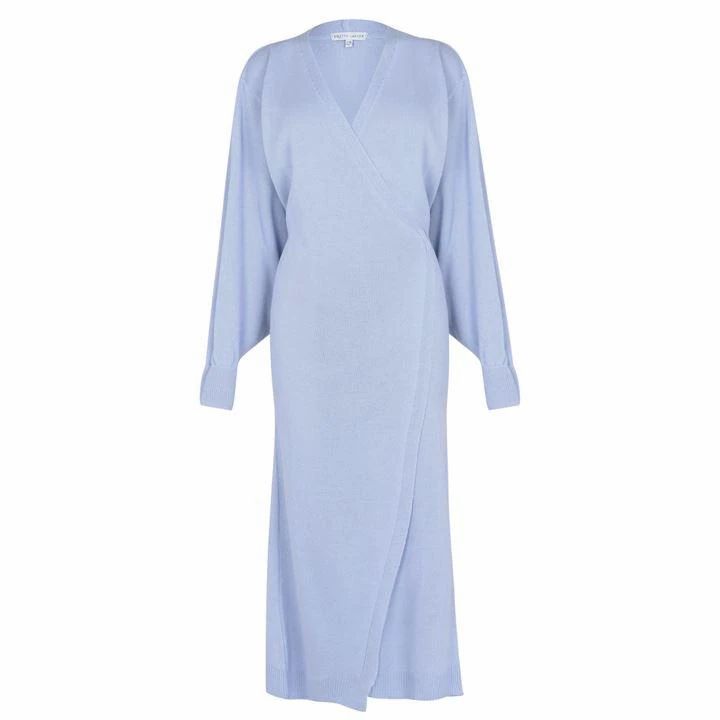Pretty Lavish Beau Wrap Midi Dress - Blue
