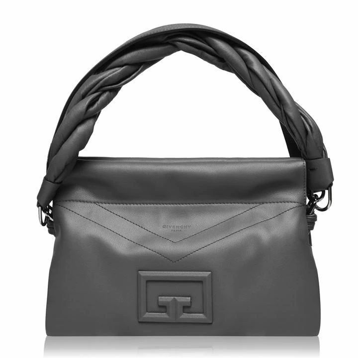 GIVENCHY Id 93 Medium Zip Bag In Smooth Leather - Grey