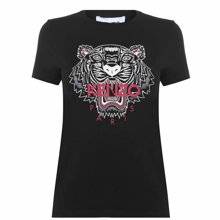KENZO Tiger Logo T Shirt - Black 99