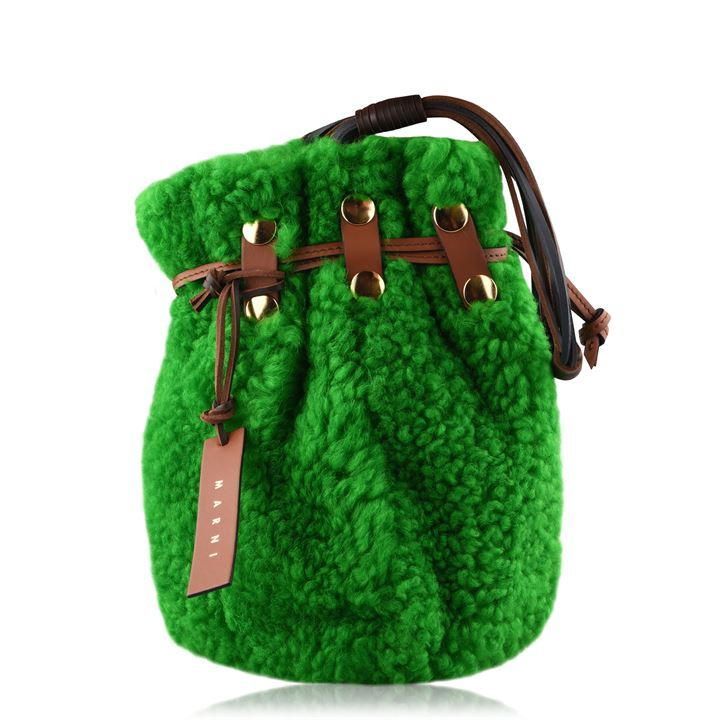MARNI Bindle Clutch Bag - Green 00V44