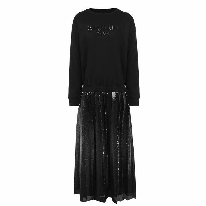 BALMAIN Sweatshirt Dress - Black