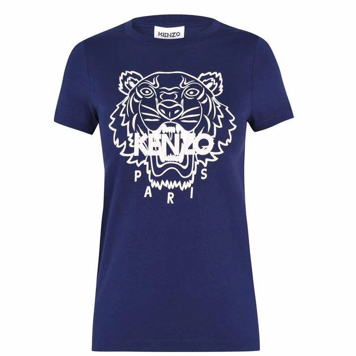KENZO Tiger Logo T Shirt - Blue