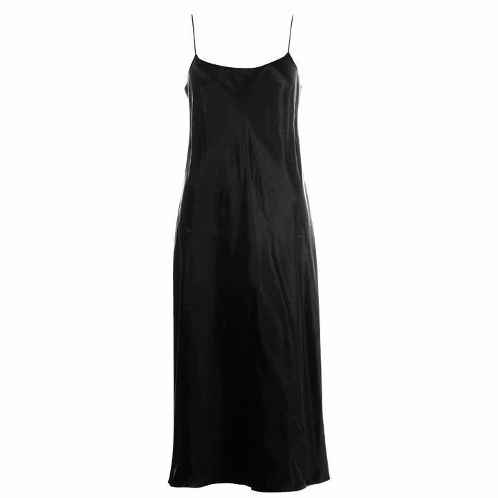 VINCE Basic Slip Dress - Black