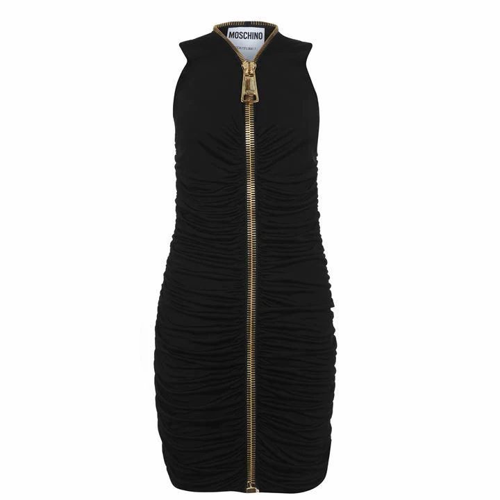 MOSCHINO Moschino Zip Mini Dress - Black A1555