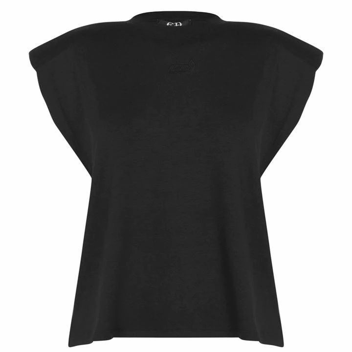 CD FEMME Shoulder Pad Dress - Black