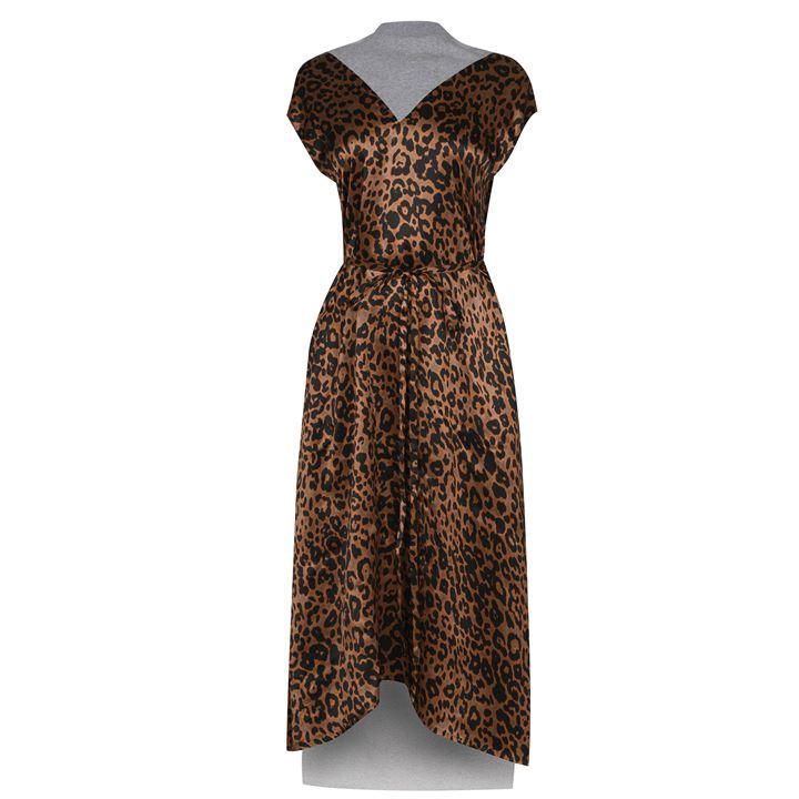 VETEMENTS Leopard Dress - Brown