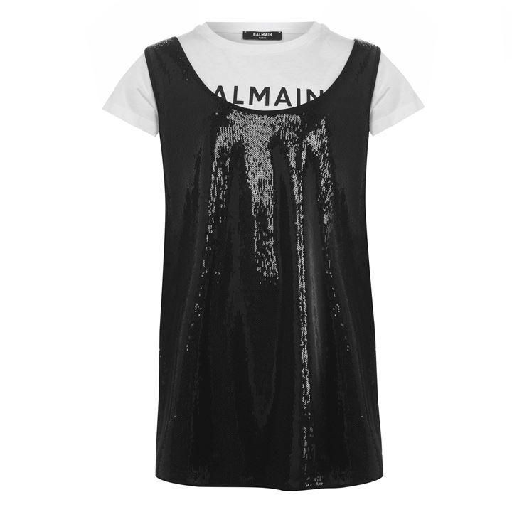 BALMAIN T Shirt Dress - Black