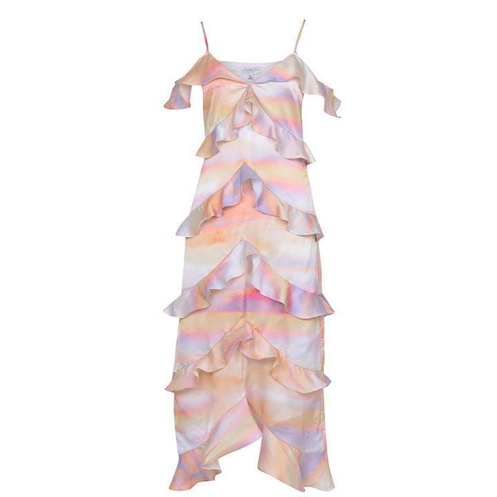Never Fully Dressed Sunset Tiered Dress - Multi