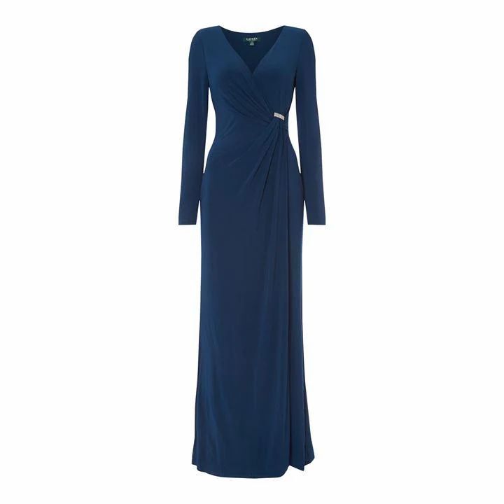 Lauren Ralph Lauren Occasion Jillie Long Sleeve Evening Dress - LuxeBryl