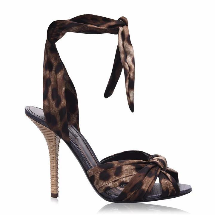 Dolce and Gabbana Leopard Tie Sandals - Leo HY13M