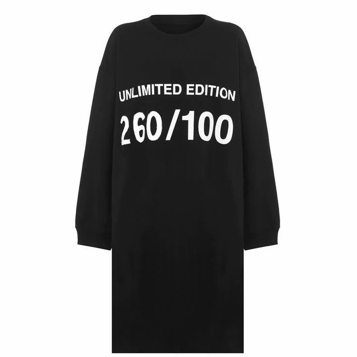 MM6 MM6 Sweatshirt Dress - BLACK 900