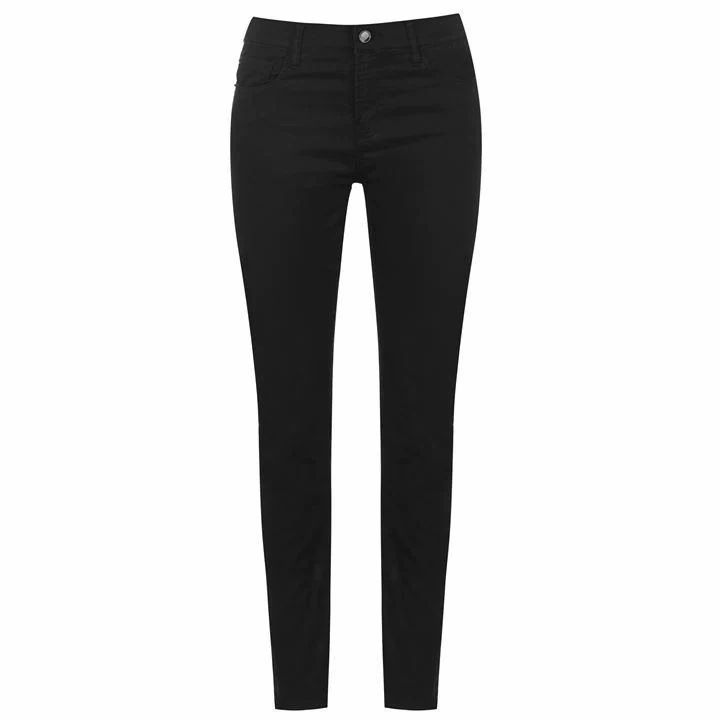 Emporio Armani Mid-Rise Skinny Jeans - Black