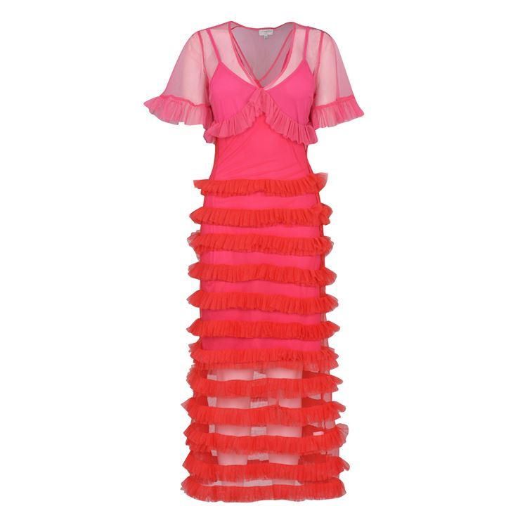Never Fully Dressed Kate Midi Dress - Pink