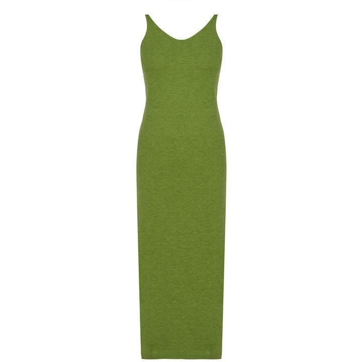 Never Fully Dressed Knitted Slip Dress - Green