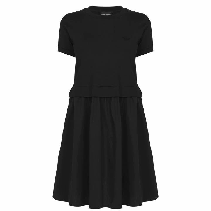Emporio Armani Emporio Eagle Jersey Dress - Black