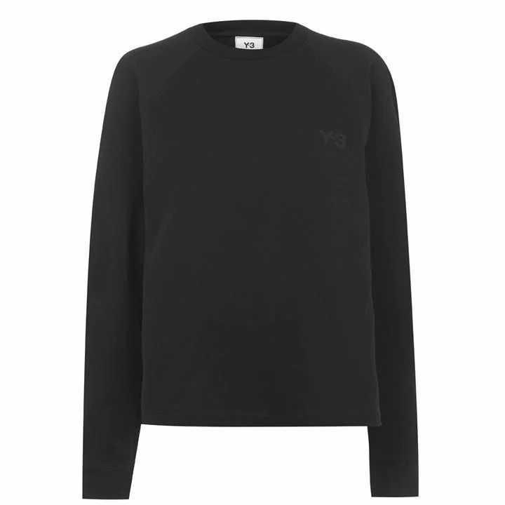 Y3 Crew Neck Sweatshirt - BLACK