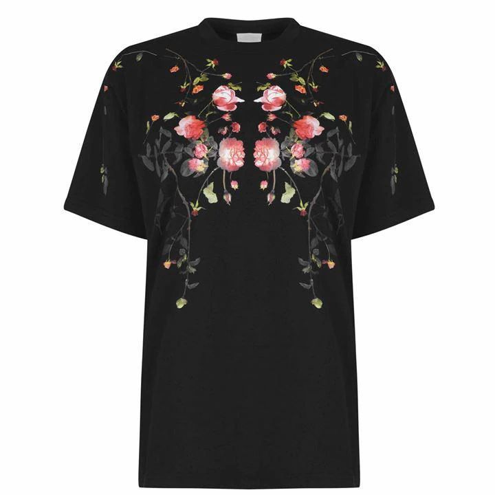 BURBERRY Carick Flower T Shirt - Black