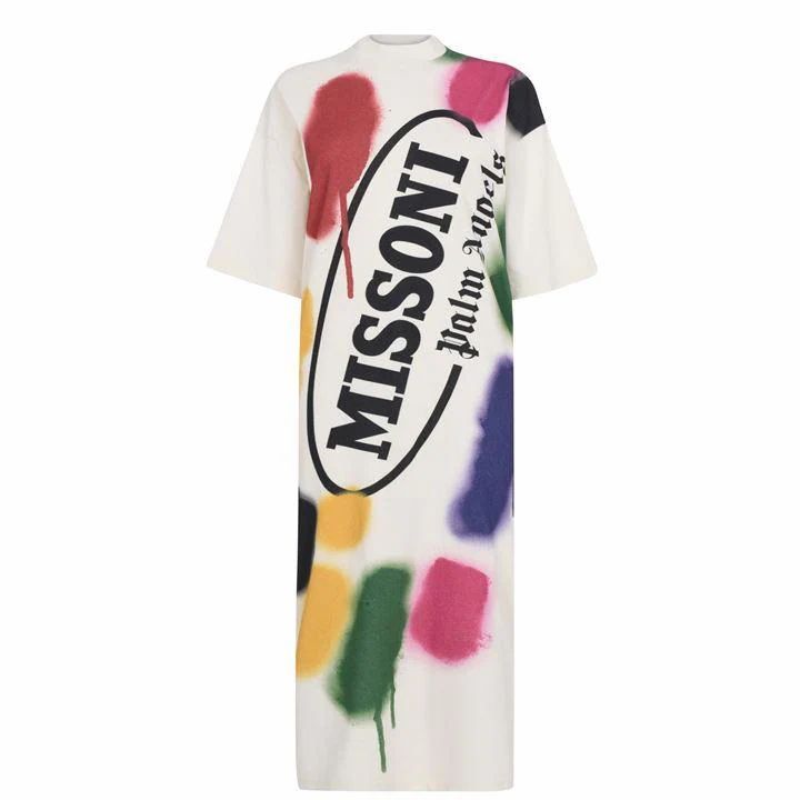 Palm Angels X Missoni Printed T-Shirt Dress - Multi