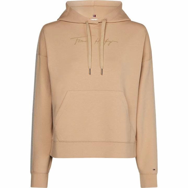 Tommy Hilfiger Relaxed Crepe Hoodie - Beige
