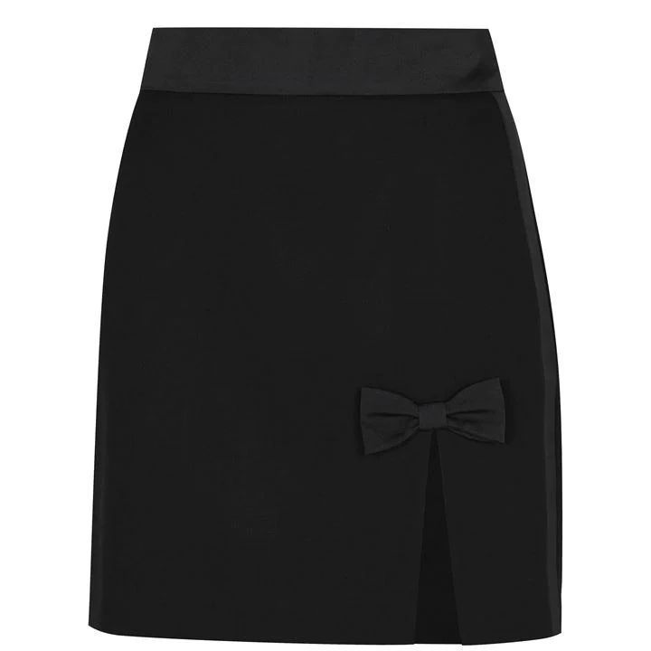 MIU MIU Bow Mini Skirt - Black