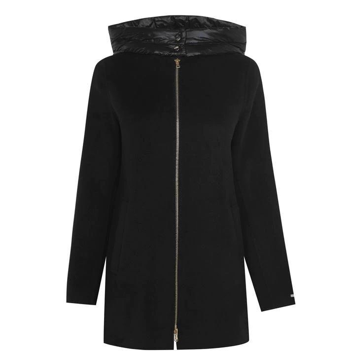 Emme Caserta Hooded Coat - Black