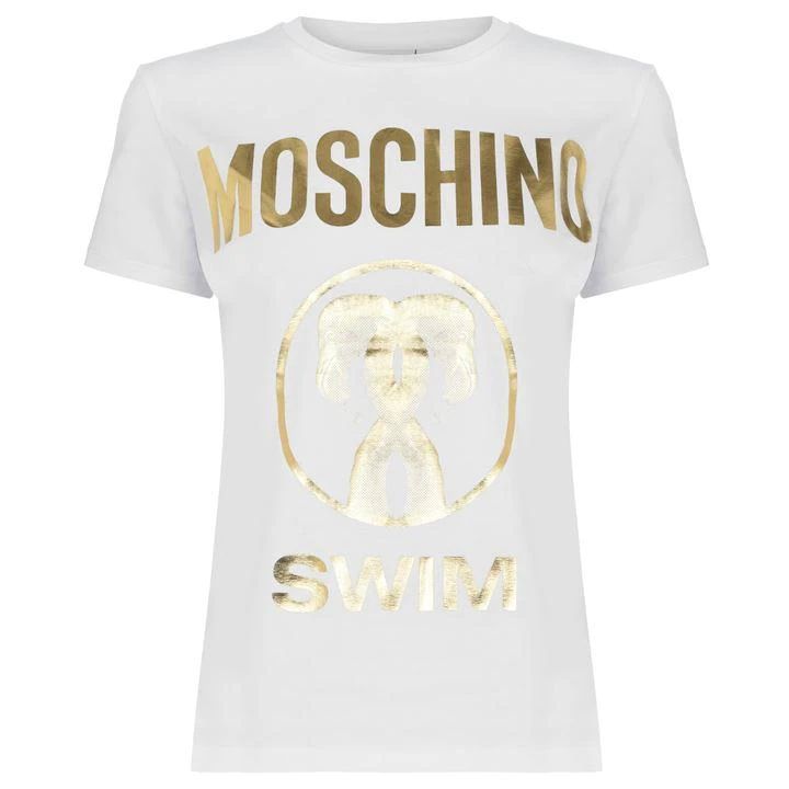 MOSCHINO Flamingo T Shirt - White