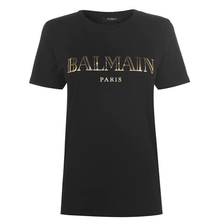 BALMAIN Vintage Logo T Shirt - Black