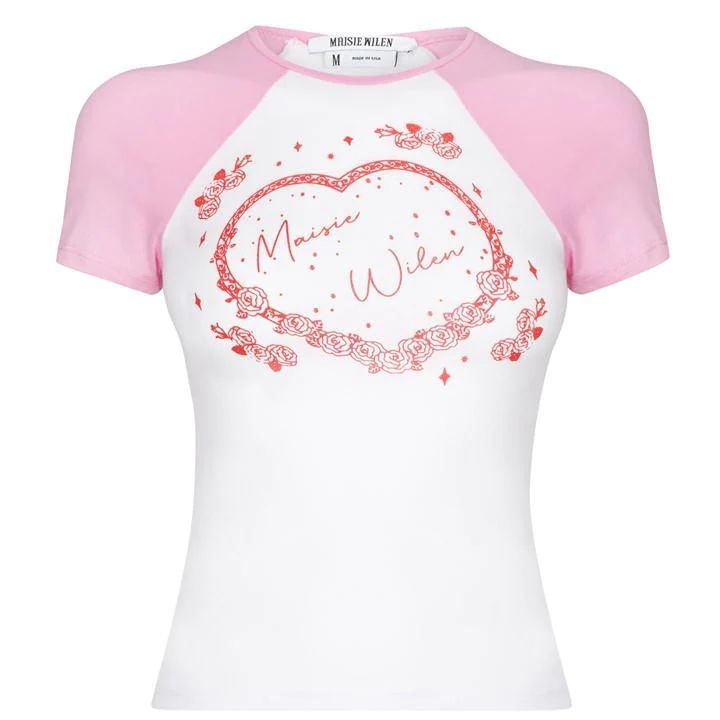 Maisie Wilen Slinky Logo T-Shirt - Pink