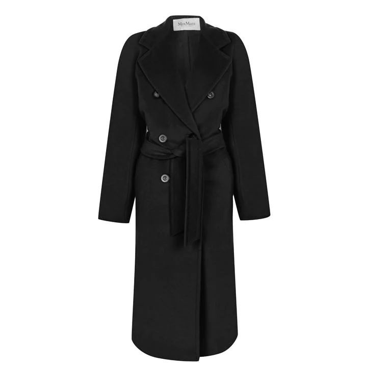 MAX MARA Madame Overcoat - Black