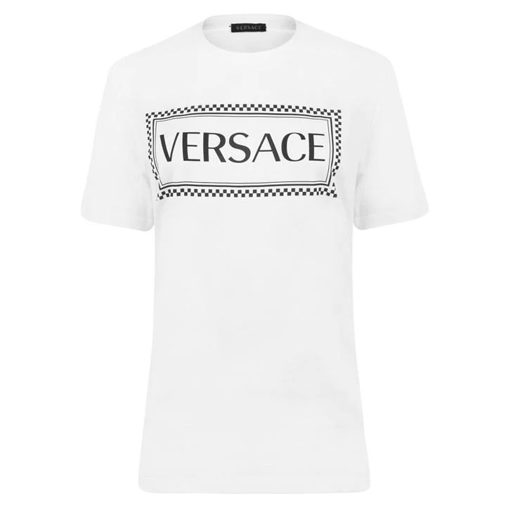VERSACE Box Logo T Shirt - White