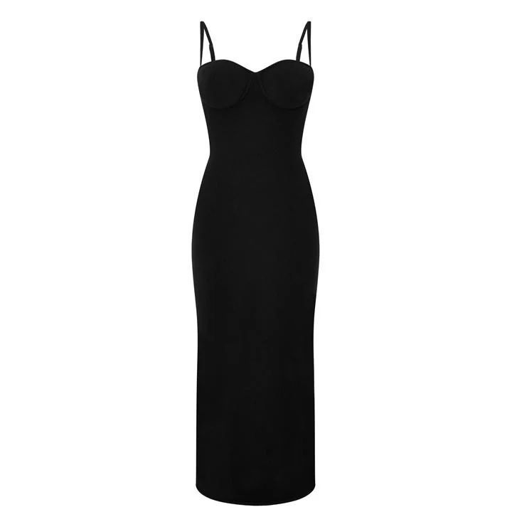 Albi Cashmere Maxi Dress - Black