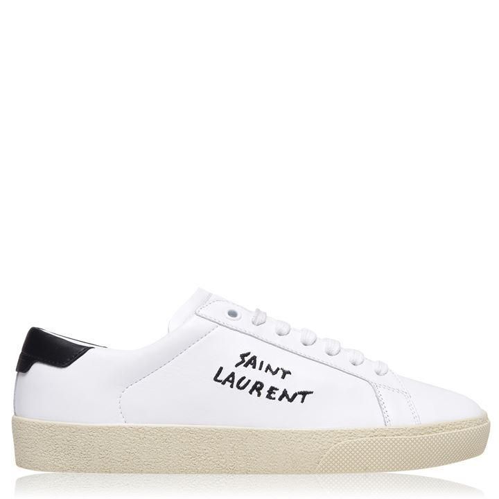 Court Classic Leather Trainers - Wht/Black 9061