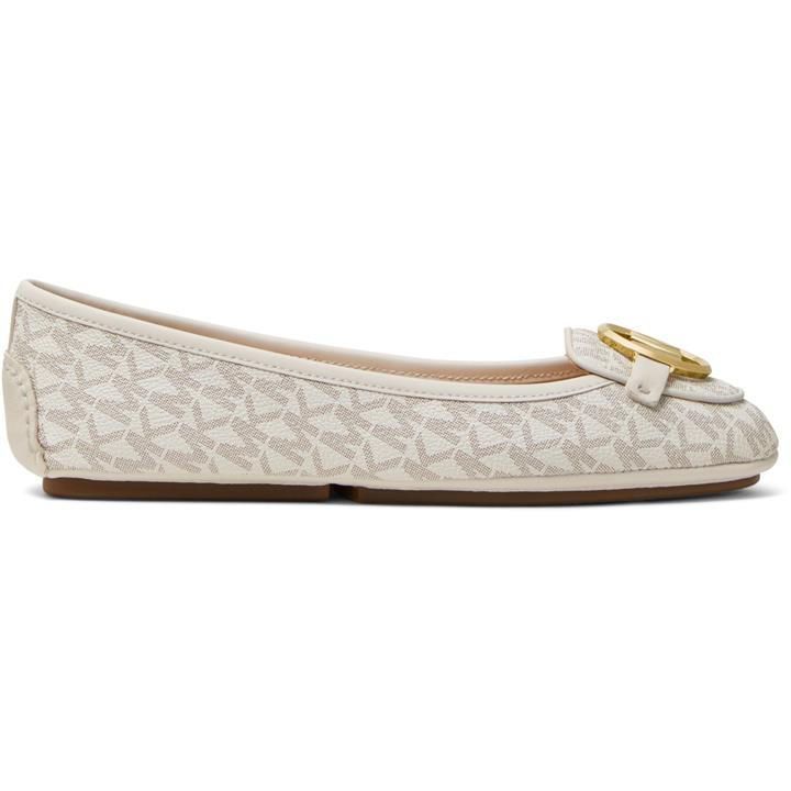 Lillie Logo Moccasin Shoes - Cream