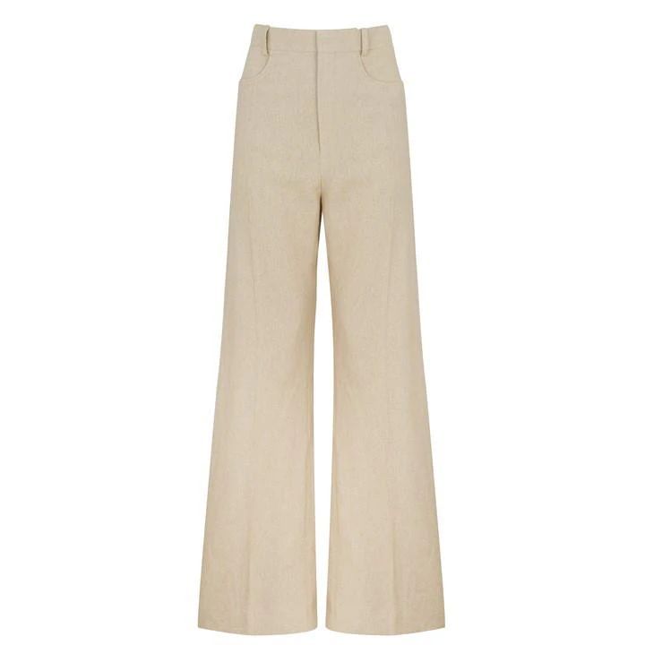 Le Pantalon Sauge High Waisted Trousers - Beige