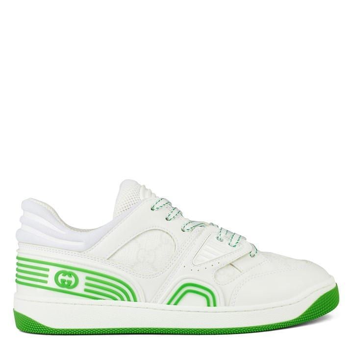 Low Profile Basket Trainers - White