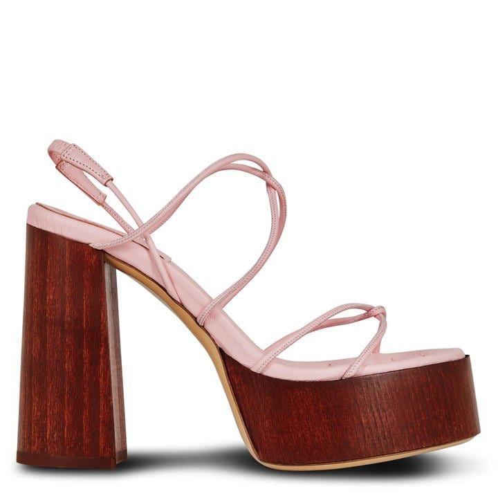 Gia 28 Leather Sandals - Pink