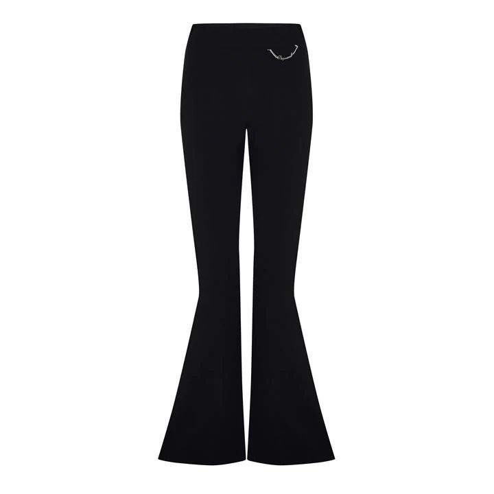 Flared Trousers - Black